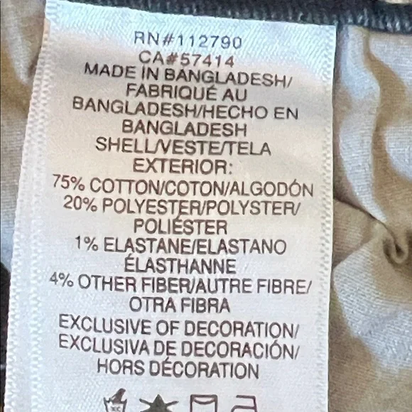 True Religion Becca Crystal Flap Rhinestone Mid Rise Bootcut Jeans Size 26 - Picture 8 of 8